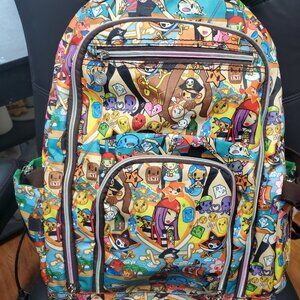 LeSportsac Pirata Tokidoki Collab Wheeled Backpack, Extendable Handle Roller Bag